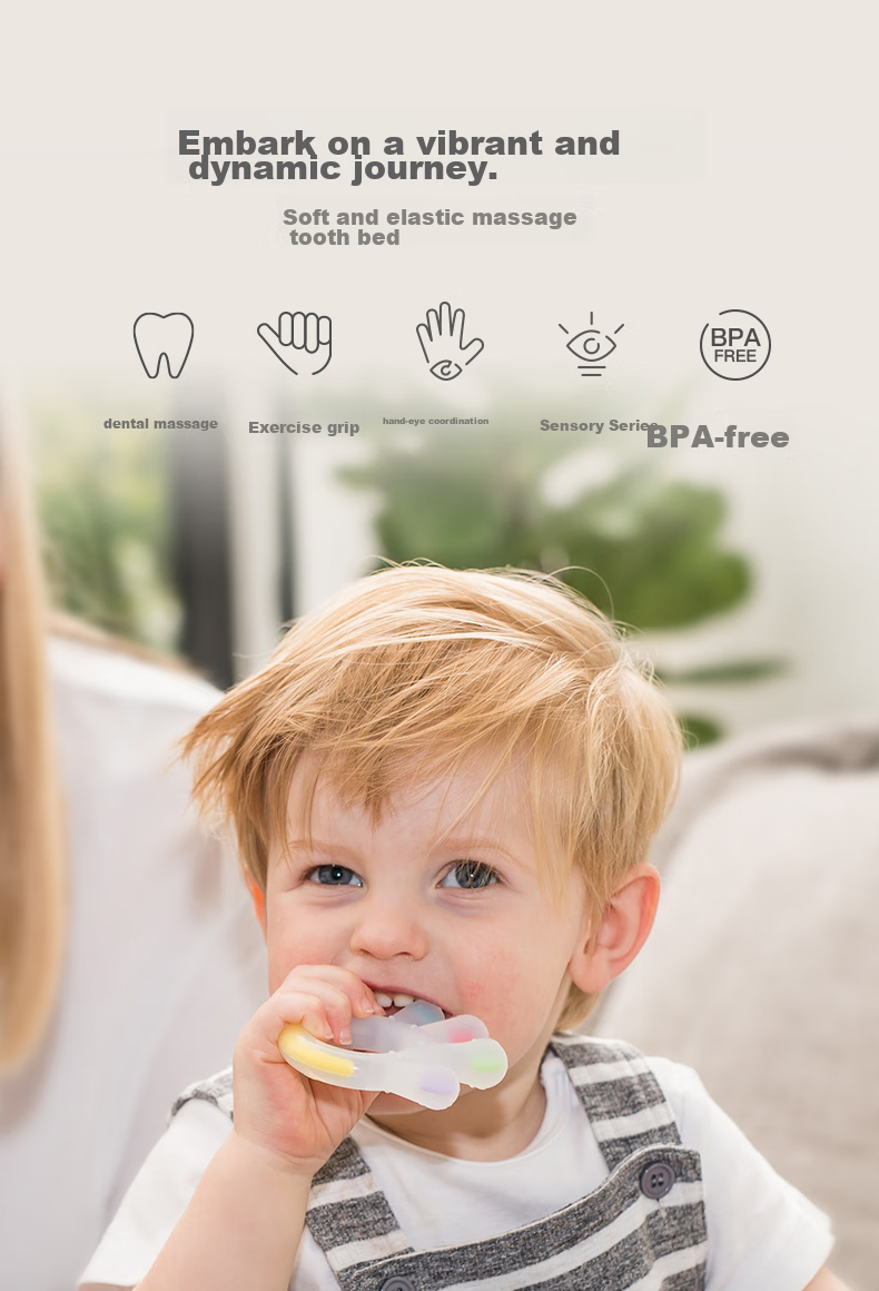 Haakaa Large Palm Teether 0-6 Months Baby Chew Toy Boilable Pacifier Hand Sucking Prevention Soothing Toy 4