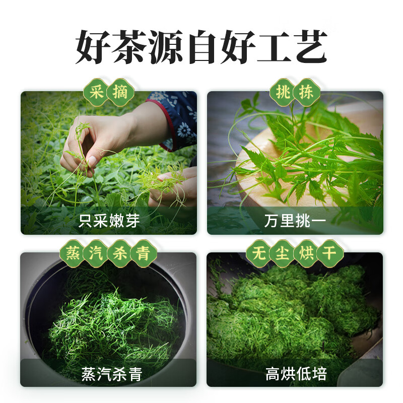 平利绞股蓝养生茶饮【特3A】五叶绞股蓝龙须茶250克平利核心原产滋补健康茶