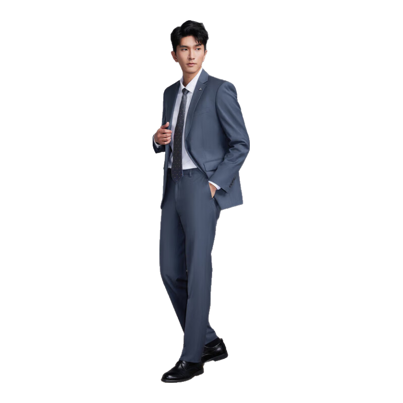 HLA Men's Suit Set, Light Business Fashion, Notch Lapel Suit, Men's Spring And Autumn Wear