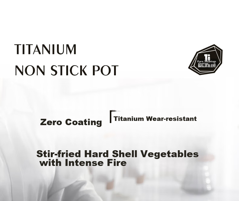 DES LON (DESLON) Titanium-Containing 99% Non-Stick Wok, No Coating, Home Use, Smokeless, Flat Bottom, Suitable for Gas Stove And Induction Cooker, Non-Stick Frying Pa 6