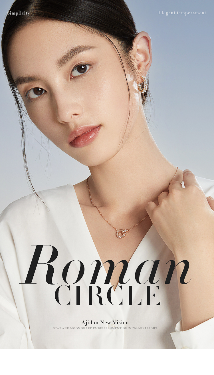 Aji Bean Necklace Simple Fashion Pendant Vintage Personality Korean Japanese Trendy Jewelry Women Birthday New Year Gift 1