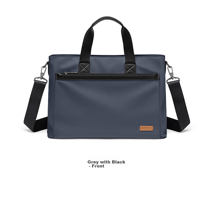 GOLF Business Briefcase for Men, Large Capacity Handbag, 13.3-Inch Laptop Bag, Water-Resistant Horizontal Style Briefcase 22
