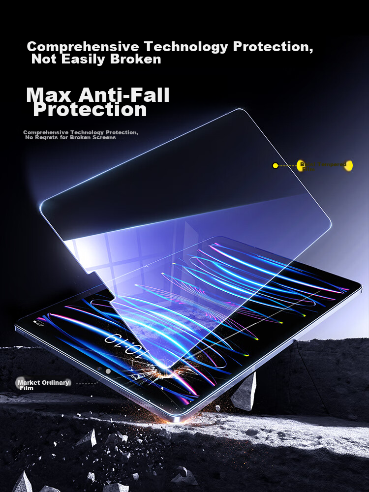 Baseus IPad Screen Protector, Apple Tablet Protective Film [Full Screen Coverage, Strong Anti-Fingerprint, Shockproof And Bend-Resistant], Ultra-Clear Non-Patterned Film for IPad Mini5/4-7.9 Inch 7