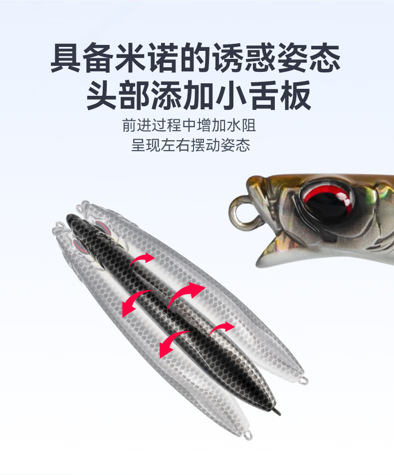 Guowangliya Lure, Qiao Ying Sinking Pencil Long-Casting Lure, Freshwater Popper Bait, Carp-Specific Killer Bait, 11g/LN04 10