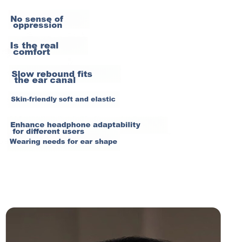 ESCASE Compatible with Huawei Freebuds Pro 3 Ear Tips, Replaceable Universal for 2nd Generation In-Ear Headphones, Memory Foam Slow Rebound Noise Reduction Dustproof White Gray Medium Size 12