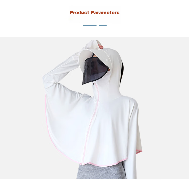 GLO-STORY Sun Protection Clothing for Women, Detachable Lens Sun Visor, Outdoor Driving UV Protection Coat, WST124073 9