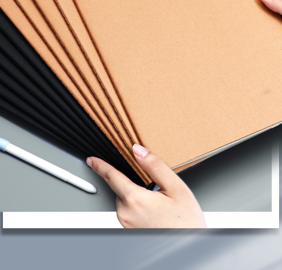 Faramon 6-Pack A5 Kraft Paper Notebooks, Soft Cover with Stitching, Thickened Journal, Office Stationery, Large Size Notebook 4