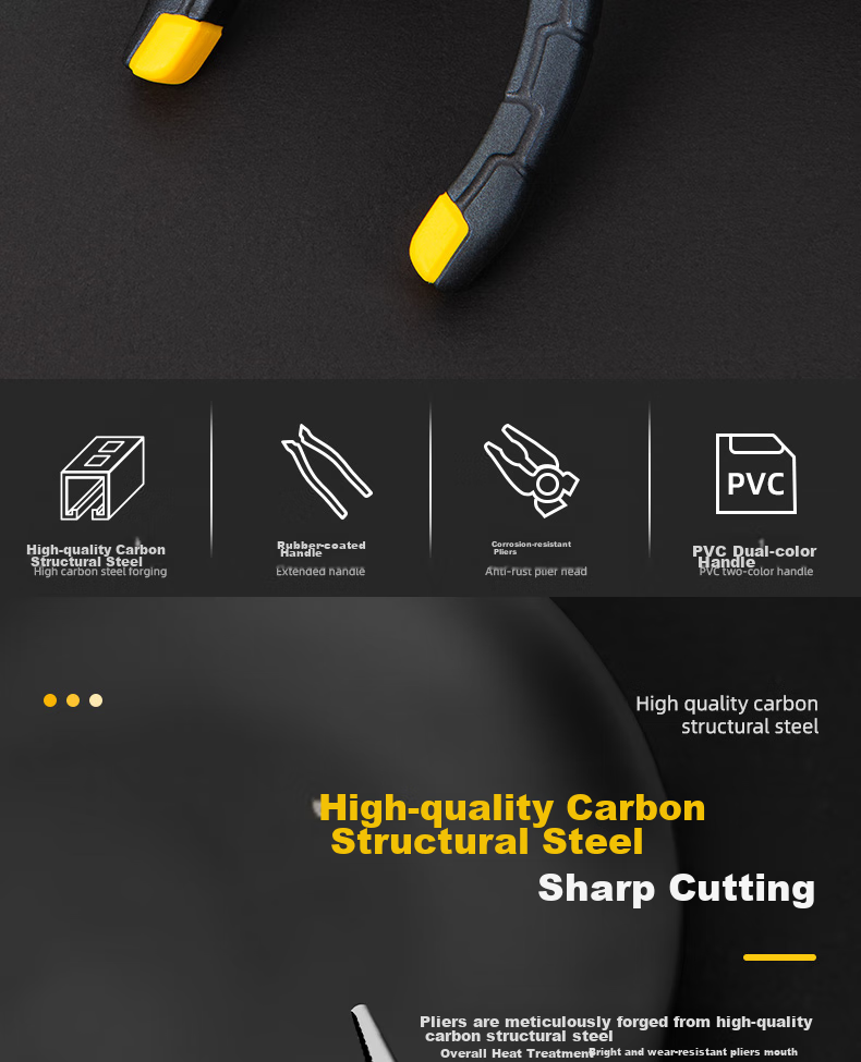 Deli Needle-Nose Pliers, Electrician's Pliers, Household Pliers, Industrial-Grade Rebound Labor-Saving Needle-Nose Pliers 1