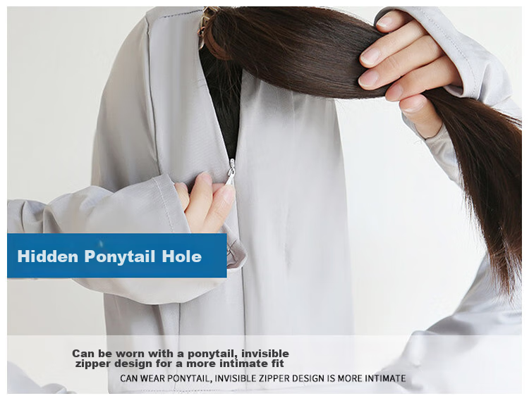 GLO-STORY Sun Protection Clothing for Women, Detachable Lens Sun Visor, Outdoor Driving UV Protection Coat, WST124073 20