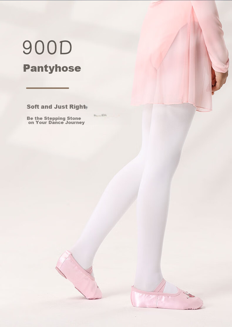 TIEJIAN Ballet Dance Tights, Children's Spring Thin Fleece Dance Socks, Adult Body Training And Dancing Leggings, Size L 1