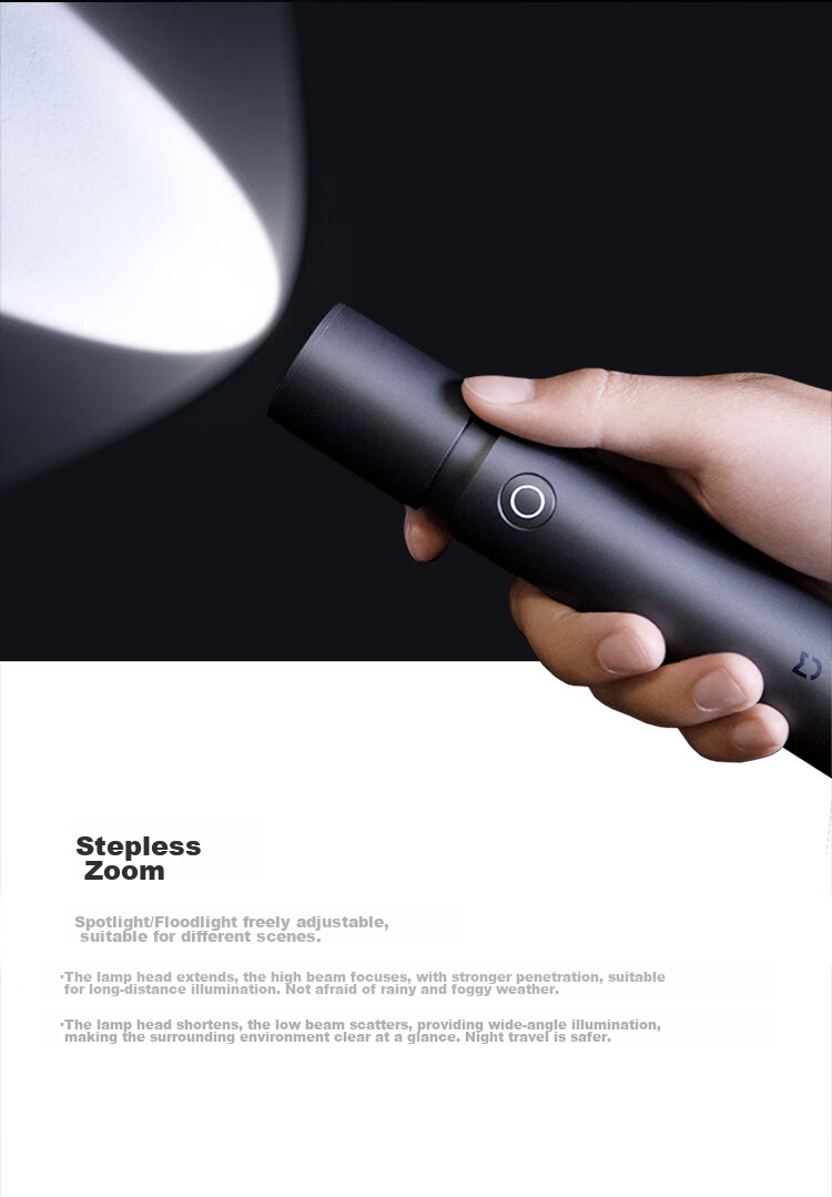 MIJIA Multi-Functional High-Intensity Flashlight Compatible with SU7 Xiaomi Car, Powerful Flashlight, Window Breaker, Safety Hammer 4