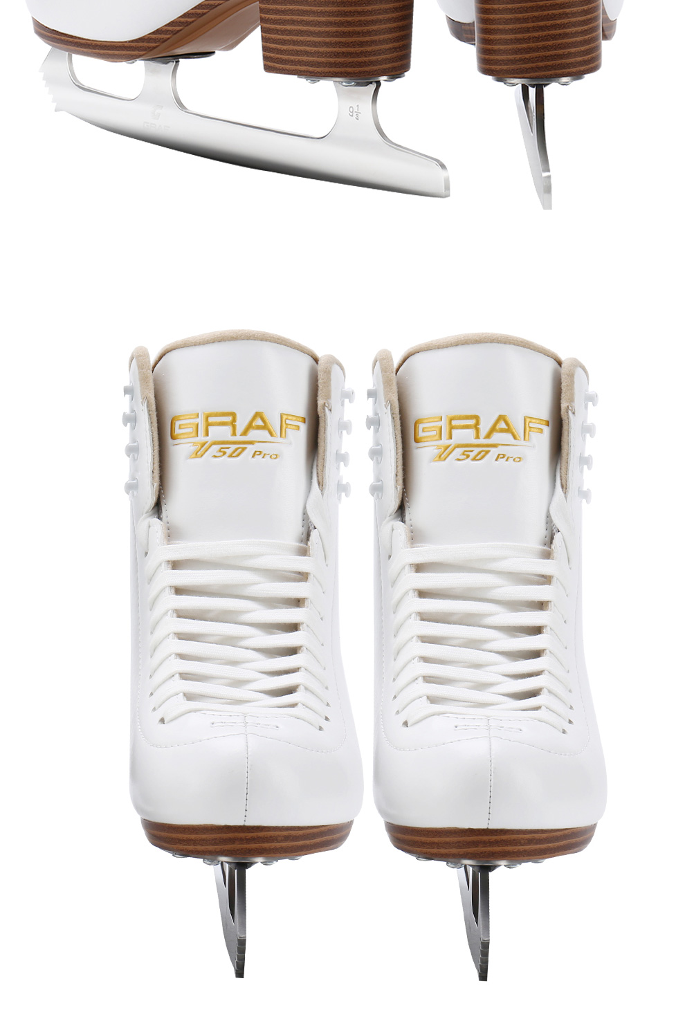 GRAF Swiss Figure Skating Shoes, Children's Ice Skates, Adult Beginner Professional Ice Skates, U50 Pro Size 35 16