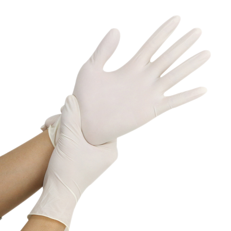 Jiazhanli Disposable Latex Gloves, Thickened, for Scientific Research And Laboratory Use, 100 Pieces/box, Powder-Free, Size S