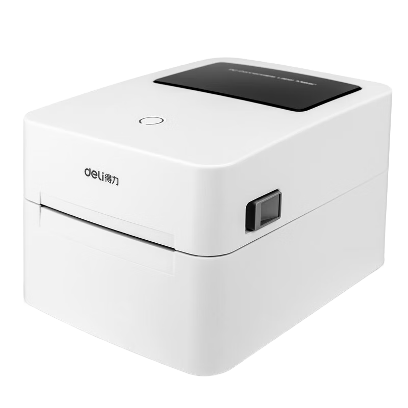 Deli DL-750W High-Speed Paper Tray Thermal Label Printer, Express Warehouse Logistics Fixed Asset Voucher 108mm Commercial Office Printing Sticker Barcode Printer, Bluetooth Versio