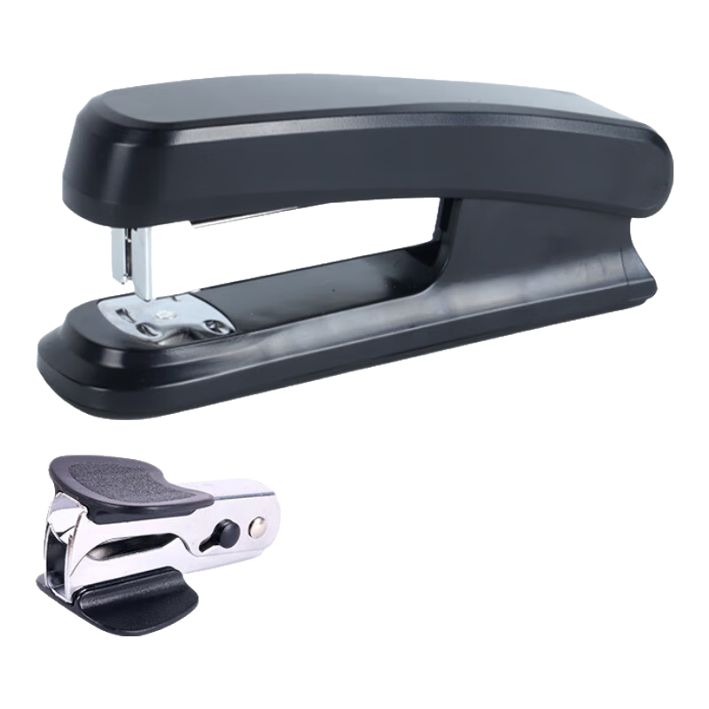 TANGO TANGO (TANGO) Stapler Three-Piece Set with 640 Staples Included, Compatible with #12 Staples, 25-Sheet Black, 8079 Stapler, Economy Pack