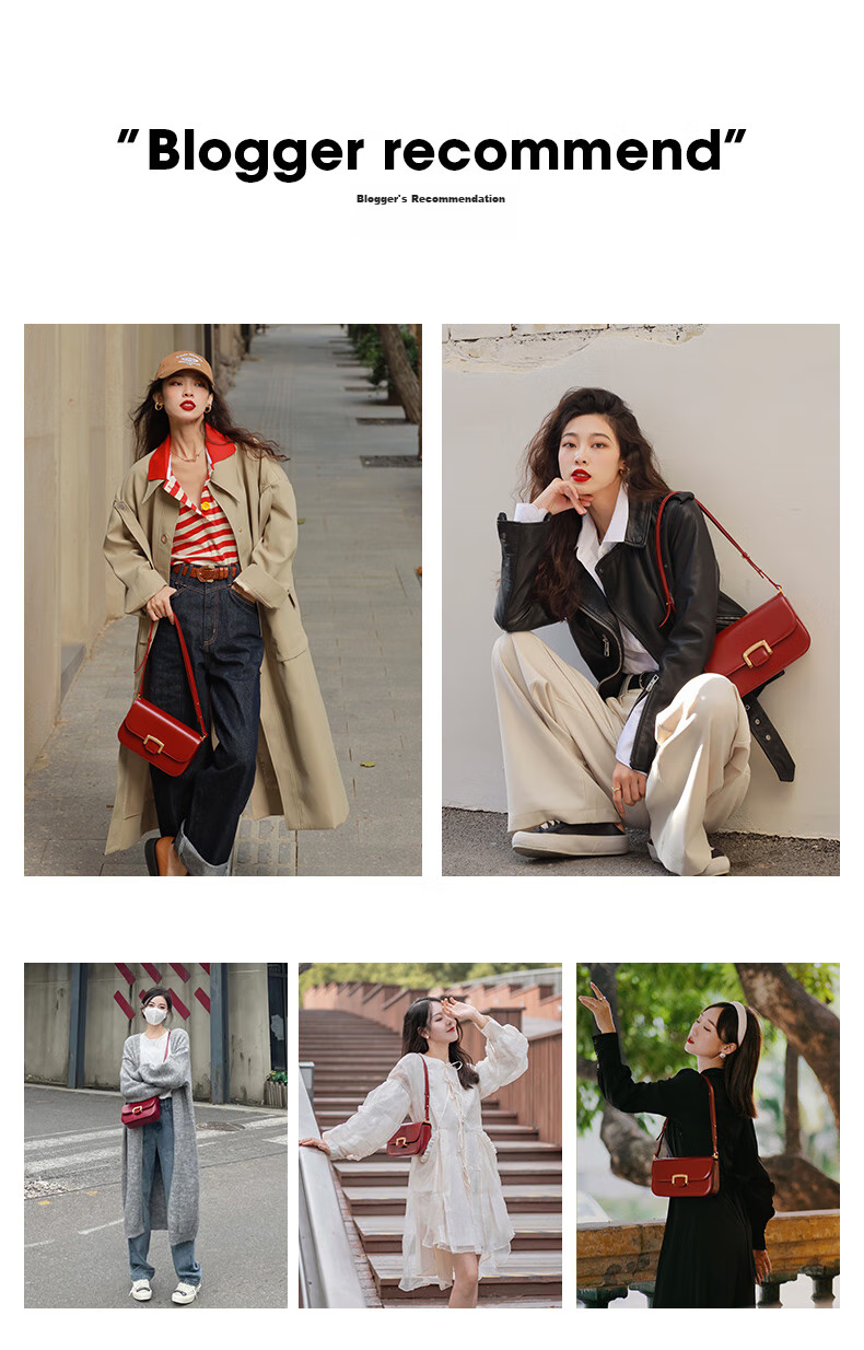 La Festin [Xu Lu's Choice] Frame Bag, Women's Handbag, 2026 New Style, Shoulder Crossbody Underarm Bag, Birthday Gift for Girls 4
