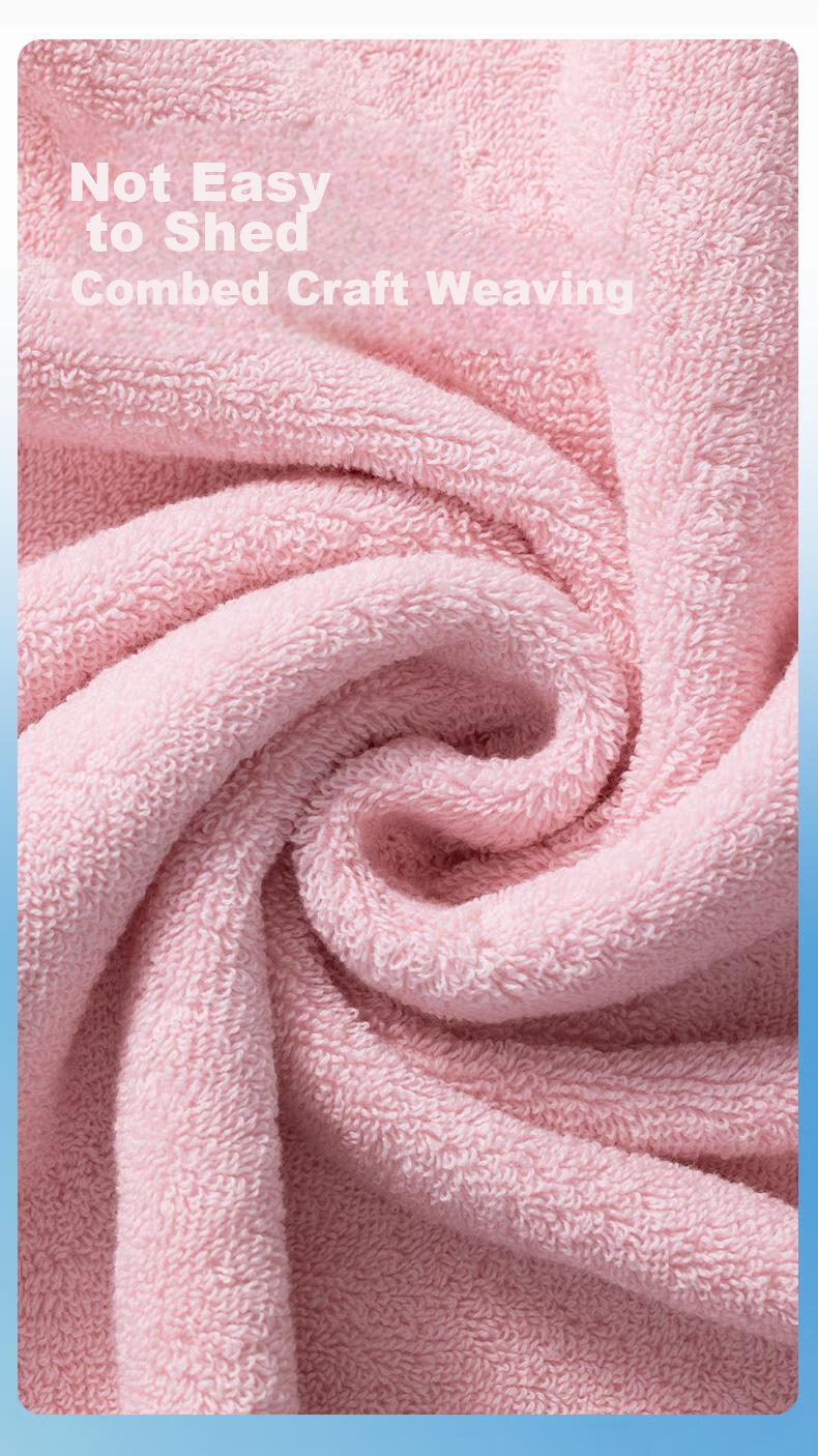 Grace Pure Cotton 5A Antibacterial AIR Towels, 4-Pack, Men's And Women's Face Towels, Bath Towels, Absorbent Quick-Drying Face Towels for Sports 4