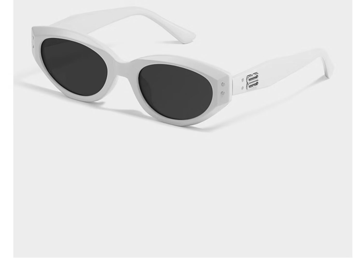 LESCA LUNETIER Vintage Cat Eye UV Protection Sunglasses Wise Black [Atmospheric Stylish Look] 16