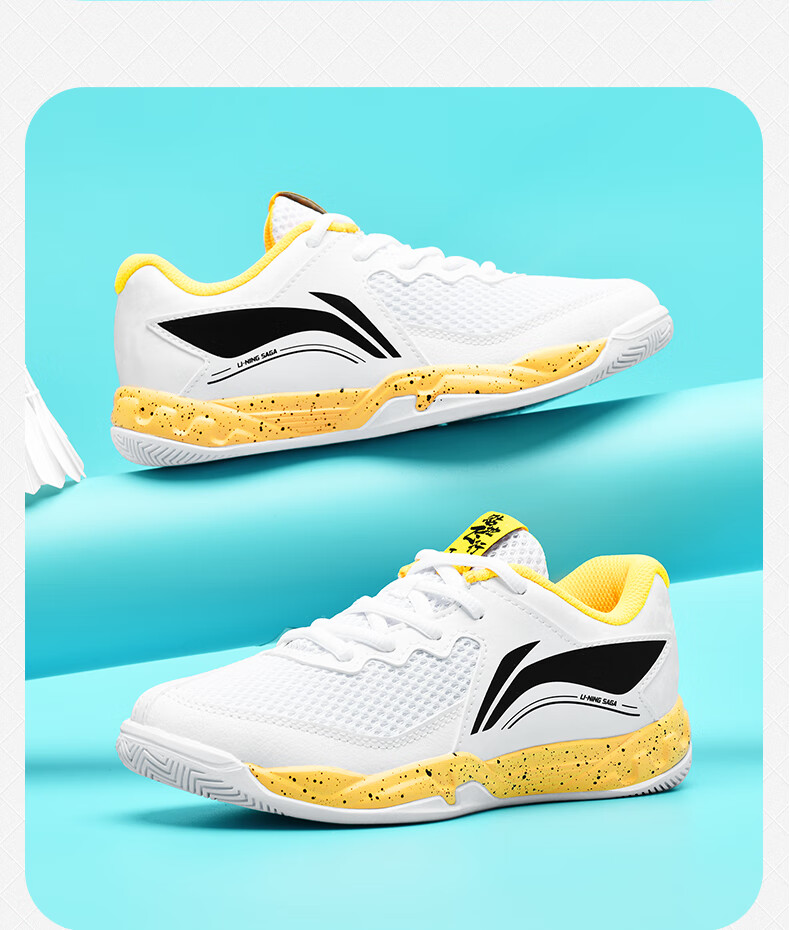 Li-Ning Badminton Shoes, Didi Feixing 3 Junior, Boys And Girls Training Shoes, Wear-Resistant Sports Shoes 11