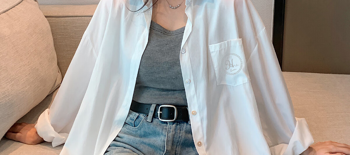 Halo Queen Long Sleeve Shirt Women Spring Autumn Mint Mambo Loose Premium Thin Jacket H13QC2955 8