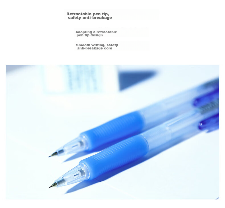 SAKURA Japanese Mechanical Pencil, Drawing Pencil, Shock-Absorbing Lead, Anti-Breakage, 0.5mm Yellow Barrel 5