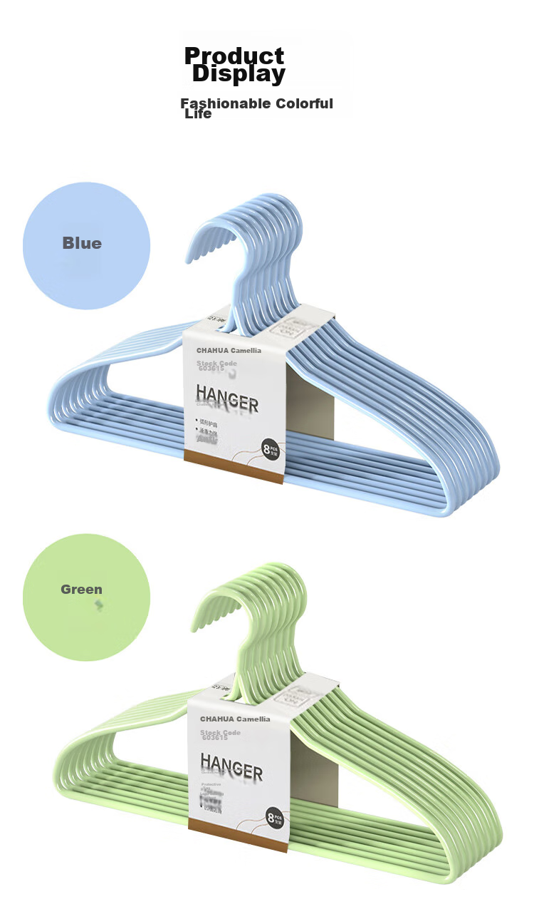 CHAHUA Clothes Hangers, Non-Slip And Traceless Drying Rack for Students' Dormitory, Clothes Hanger And Drying Support, 8 Pieces 7