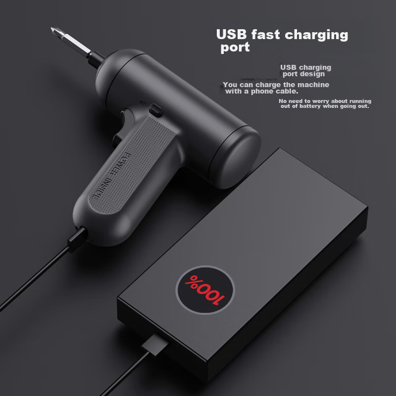 DELIXI ELECTRIC (DELIXI) Electric Screwdriver, Rechargeable Household Electric Drill, Fully Automatic Small Screwdriver Tool, Screwdriver