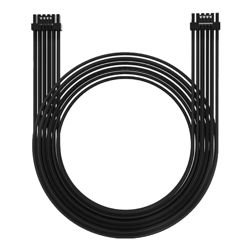 KELEPU Graphics Card Power Cable, 16Pin (12+4P) Male to Male, 12VHPWR Graphics Card Power Module Custom Cable, for 3090Ti/40 Series, Black, 700mm