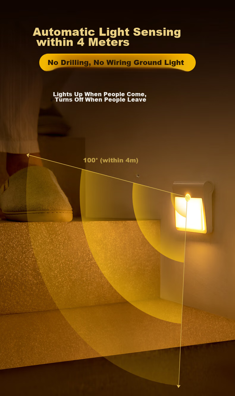 Kufire Motion Sensor Light, On/off with Human Presence, Rechargeable, Long Battery Life, for Hallway, Staircase, Entrance, Foyer 3