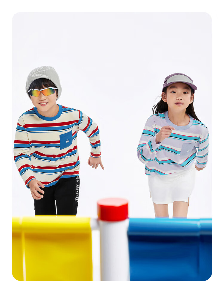 Annil Children's Clothing, Boys And Girls Round Neck Long-Sleeve Knit Sweater, 2024 Fall New Style, Purple, Baitiao, 130 7