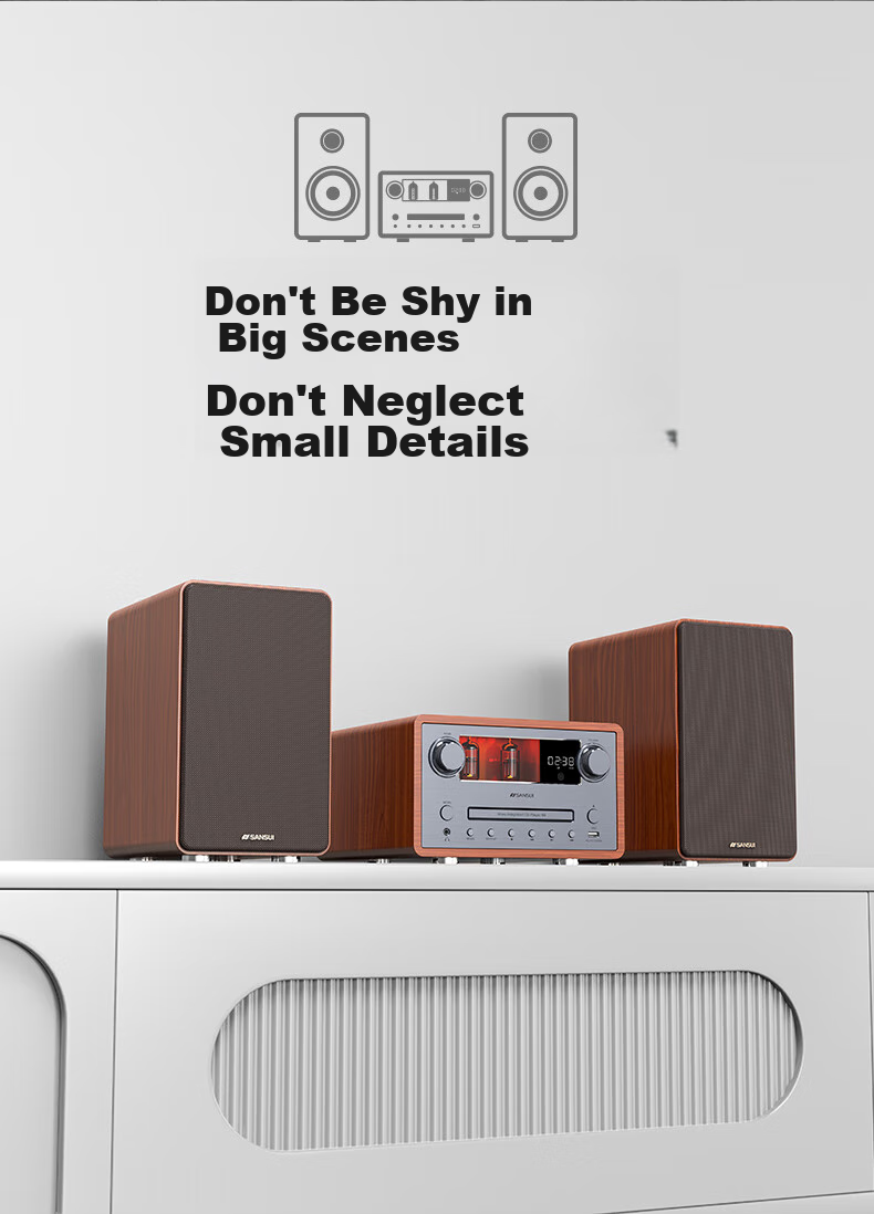 SANSUI S66 Bluetooth Speaker Desktop Active Subwoofer Portable Mini Bluetooth Speaker 5