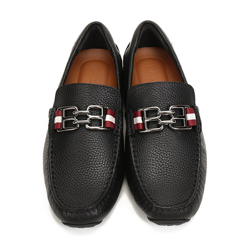 巴利bally 男士皮质乐福鞋皮鞋驾驶鞋黑色 parsal u 00 6234187 5/39