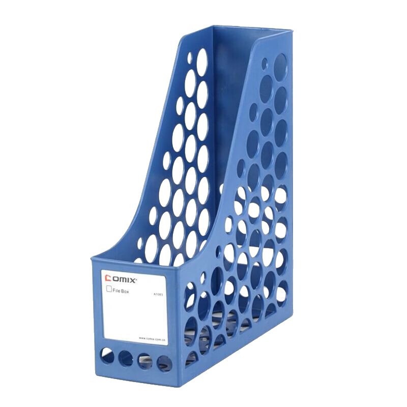COMIX Durable Single Compartment File Holder Blue A1083