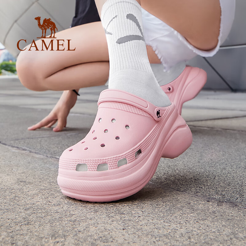 CAMEL Women's Perforated Shoes, New Summer Casual Fashion Outdoor Thick-Soled Non-Slip Closed-Toe Sandals And Slippers for Women, 0632