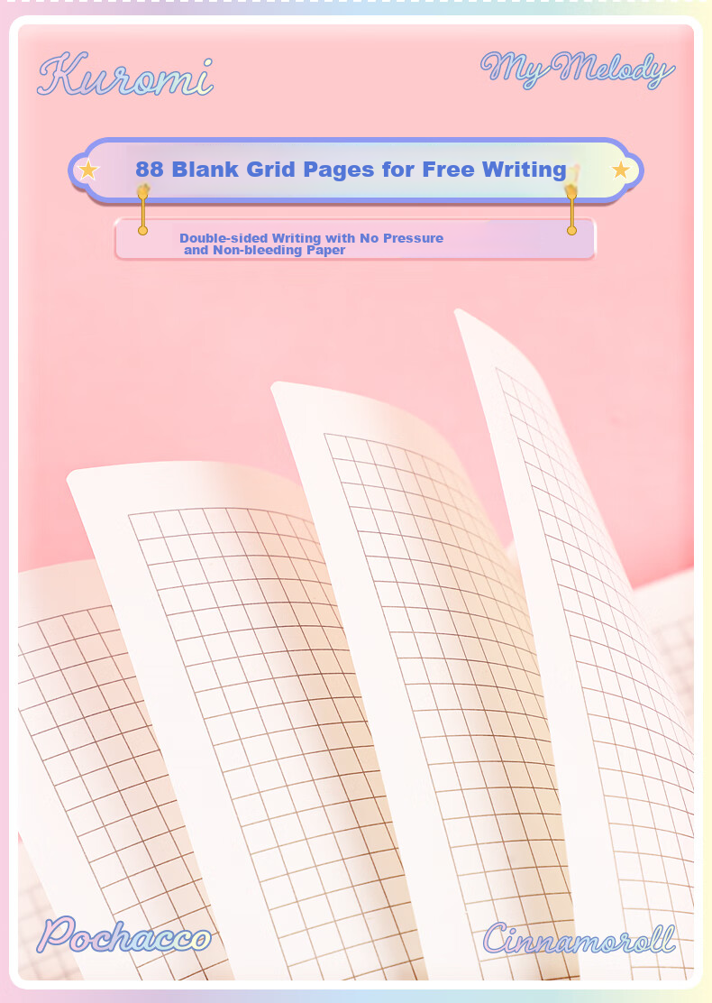 GuangBo X Sanrio Collaboration Standing Spiral Notebook, Mini Notebook, Pocket Notebook, High-Quality Planner, Journal, Diary, 75*105mm/80 Sheets, Banrenyu KT81408 6