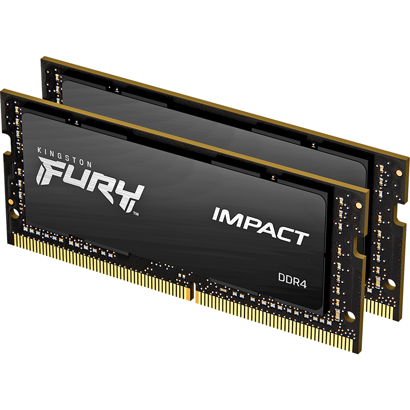 Kingston FURY 64GB (32G×2) Kit, DDR4 3200 Laptop Memory Module, Impact Storm Series, HyperX