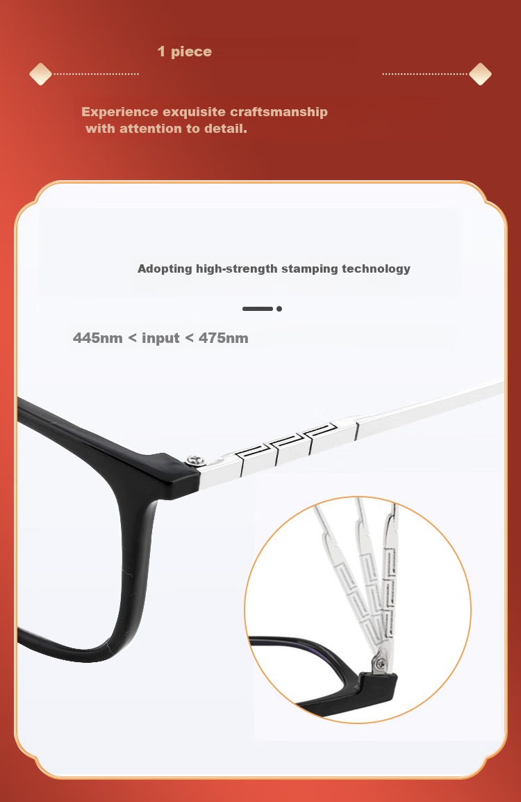 Mr. PuTian National Trend Anti-Blue Light Reading Glasses for Men And Women, Presbyopic Glasses for Elderly, Black Frame, 200 Degrees (55 Years - 59 Years) 4