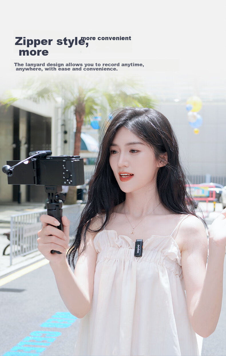 Godox WES1 Wireless Lavalier Microphone with Lightning Connector, Small Bee Audio Recorder, Outdoor Noise Reduction, Interview Recording, TikTok Live Streaming Equipment Microphone 18