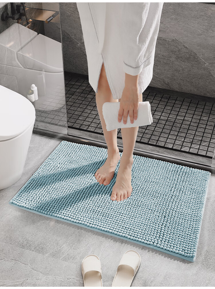 Dajiang Bathroom Mat, Entrance Absorbent Floor Mat, Toilet Foot Mat, Bathroom Rug, 40x60cm 5
