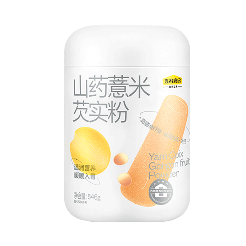 五谷磨房山药薏米粉芡实粉养胃食品五谷营养早餐代餐粉546g