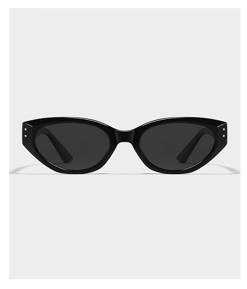LESCA LUNETIER Vintage Cat Eye UV Protection Sunglasses Wise Black [Atmospheric Stylish Look] 11