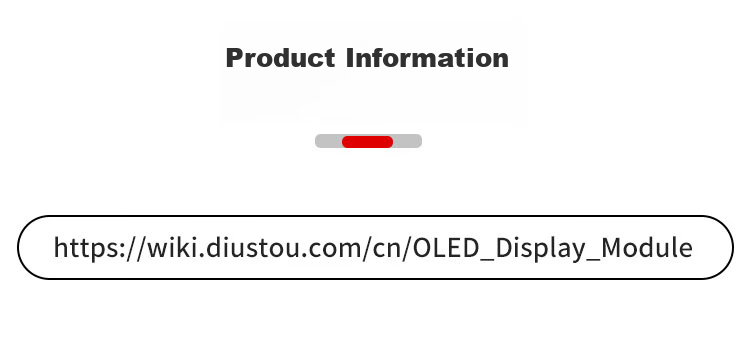 Diushitou OLED Display Module, 0.96 Inch, White, 7P Pins, 128*64 LCD Screen, SPI IIC Interface 8