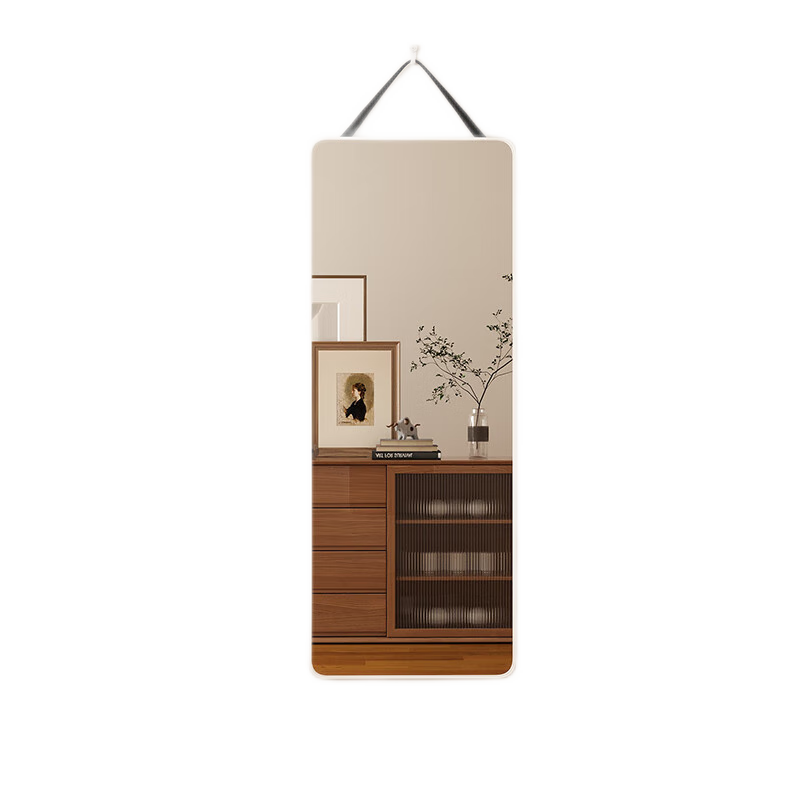 Xiaojiangcai Full-Length Wall-Mounted Dressing Mirror 40x150cm White for Home Bedroom Dormitory