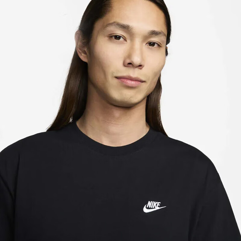 NIKE Spring And Summer Men's Short-Sleeve Round Neck T-Shirt, Pure Cotton, Athletic, Comfortable And Versatile, FV0376-100, White XL 6
