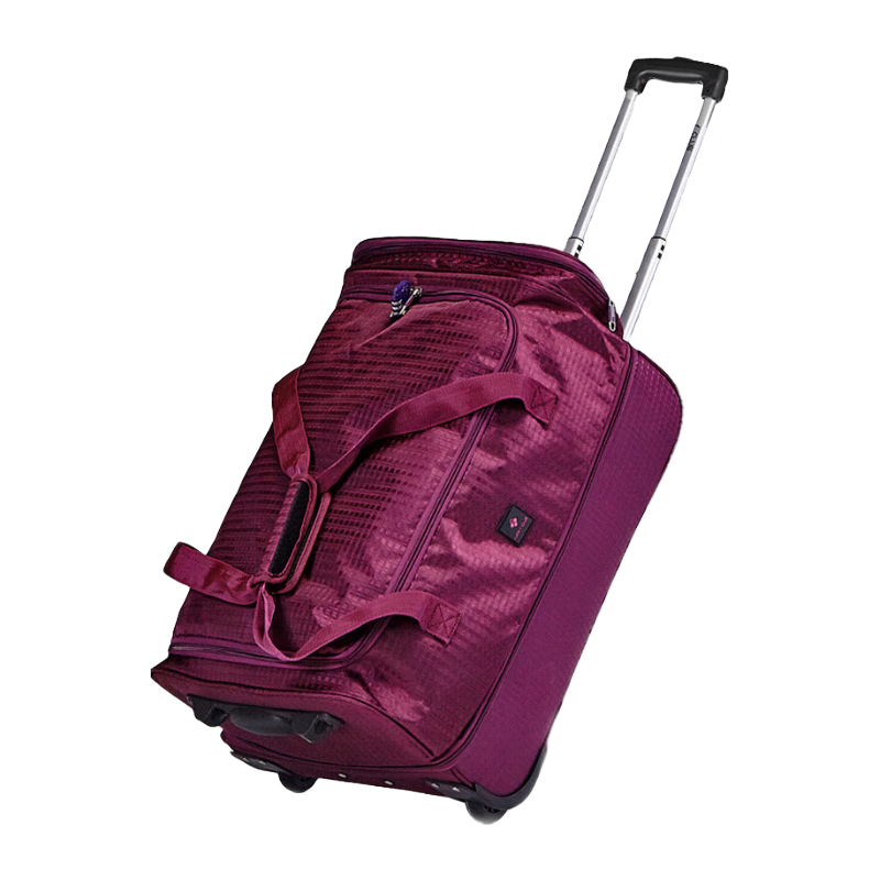 LUCKY CLUB Trolley Bag, Travel Bag, Oxford Cloth Handheld Canvas, Extra Large Capacity Backpack Luggage Bag, 22-Inch Mysterious Purple