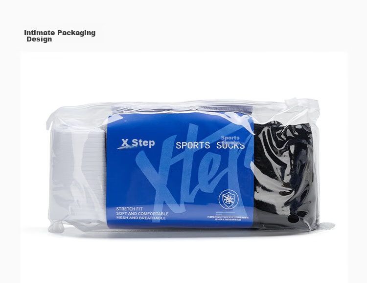 XTEP Men's Socks, Dry And Skin-Friendly Athletic Socks, Five-Pair Pack, Mixed Colors And Solid Colors, Moisture-Wicking, Breathable for Summer And Autum 26