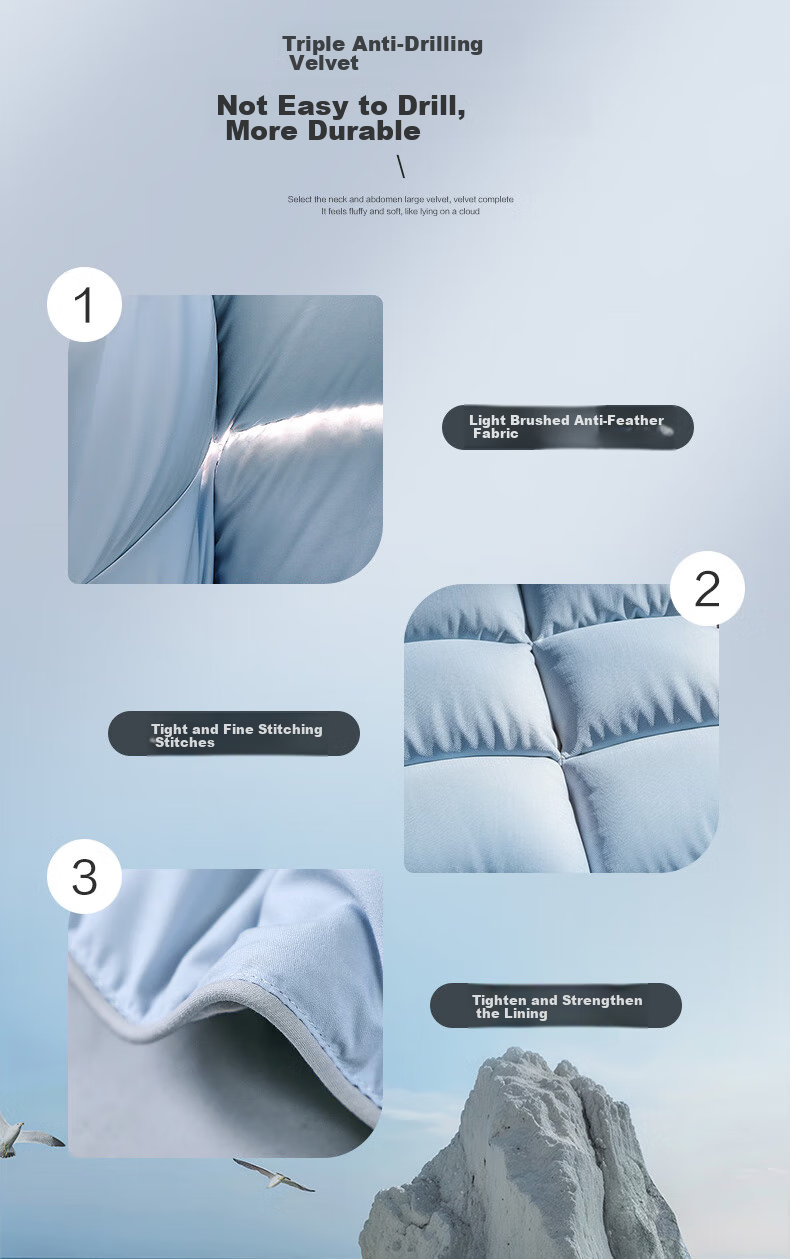 FUANNA × Jingdong Collaboration [Li Xiaoran's Choice] 90% Duck Down Comforter Winter Quilt 203×229cm 9