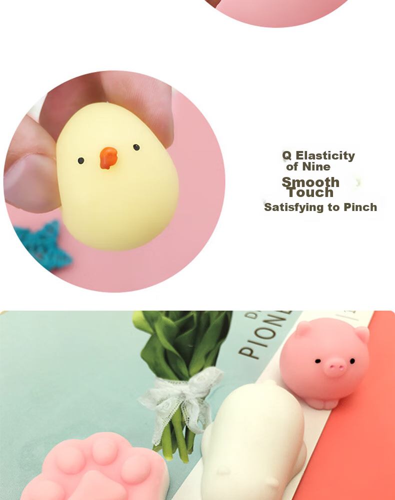 Huashimeng Cute Cartoon Animal Stress Relief Mini Stress Balls, 35-Pack Stress Relief Toy 11