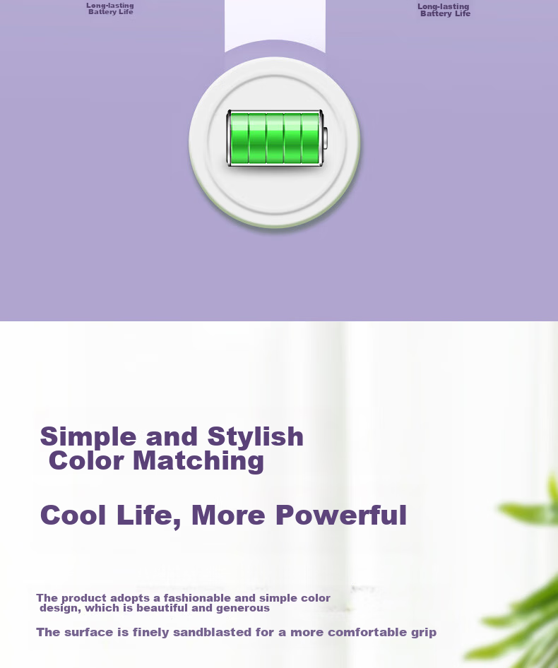 Deli Mini Handheld Rechargeable Small High-Power Electric Fan for Outdoor Camping, Office, Dormitory, Desktop Use with Lanyard, White 11