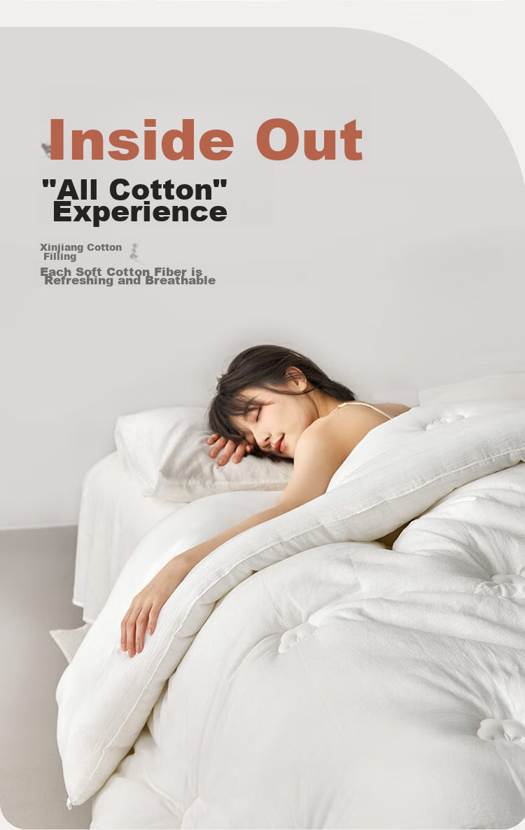 Dohia Home Textiles Xinjiang Cotton Spring And Autumn Quilt, Cotton Wadding Comforter, All-Season Duvet, Approximately 5.1 Jin (2.55 Kg), 203*229cm 7